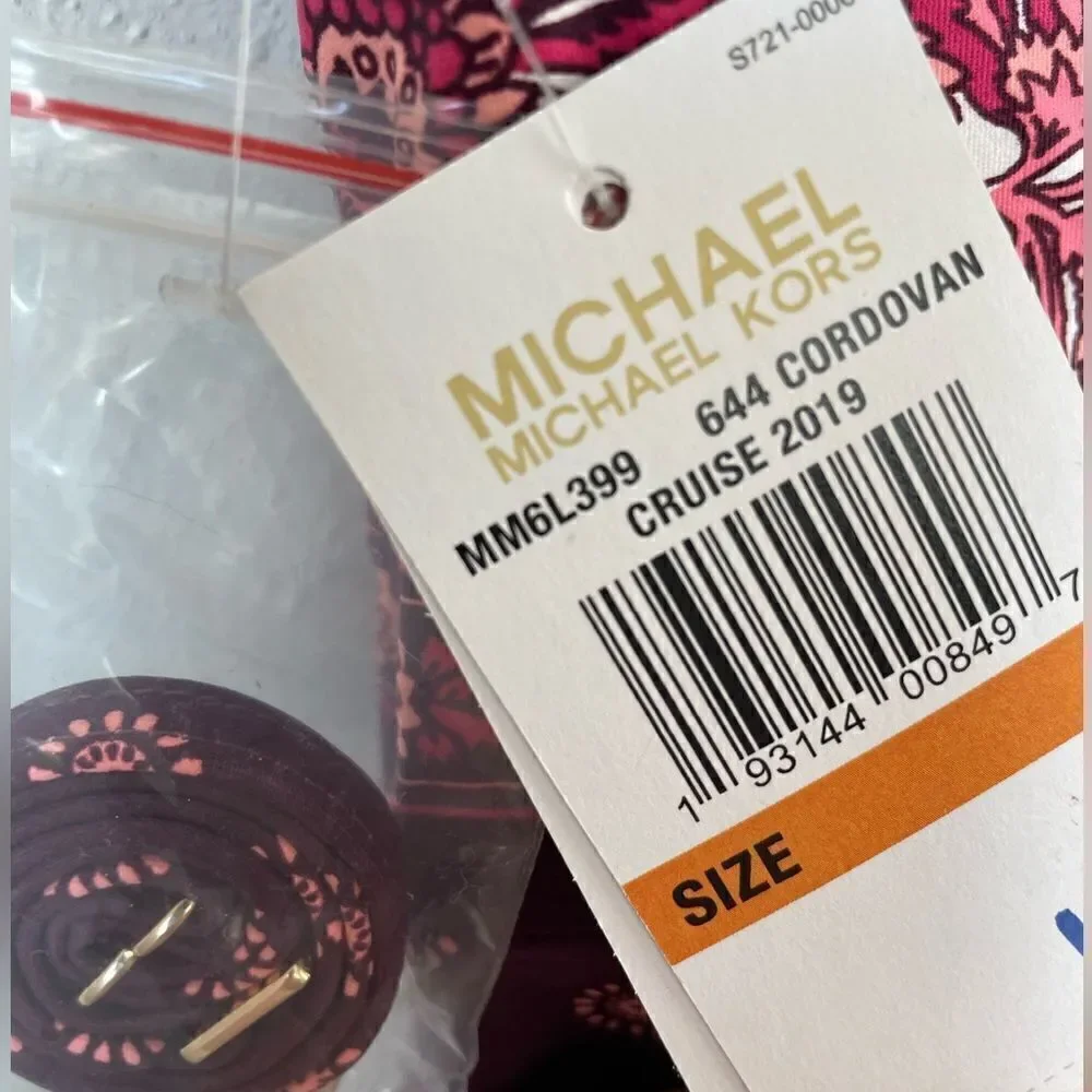 NWT MICHAEL Michael Kors Tankini Top and Matching Bottoms Size S or L